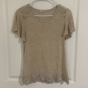 Jolt Beige Lace Blouse